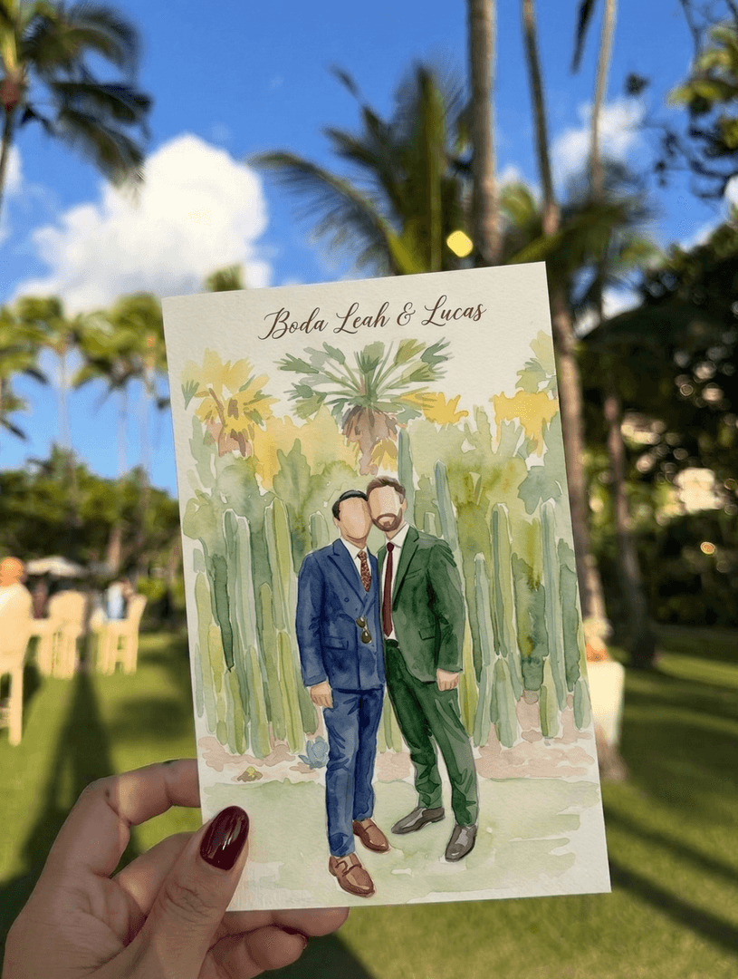 Live Watercolor Guest Portraits